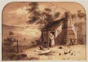 Shepherds Out Station Nr. Mt. Horrocks, North. by Samuel Thomas Gill