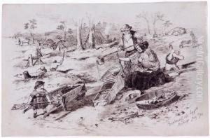 Zealous Gold Diggers Bendigo July 1st 52 Indian by Samuel Thomas Gill