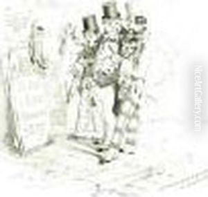 Smith Jones And Robinson In Melbourne by Samuel Thomas Gill