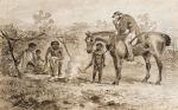 Aboriginal Campfire - view 1