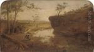 An Aboriginal Camp At A Billabong