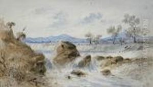 On The Upper Barwon by Samuel Thomas Gill
