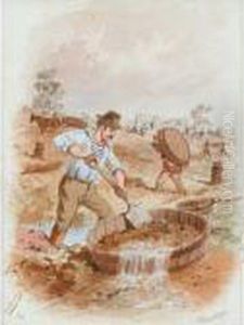 Puddling by Samuel Thomas Gill