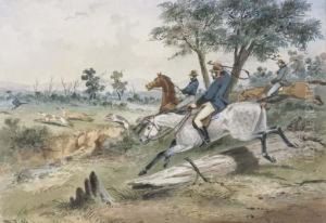 The Kangaroo Hunt by Samuel Thomas Gill
