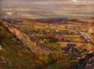 003 Christian Friedrich Gille , Blick Auf Dresden Von Den Radebeuler Weinhangen
