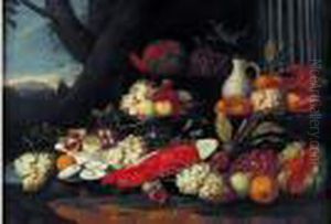 Nature Morte De Fruits Et Homard
