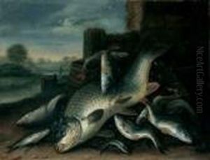 Fischstilleben. by Jakob Gillig