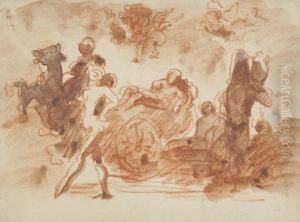 Cortege Of Bacchus by Claude Gillot