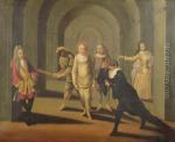 Schauspieler Der Commedia Dell'arte. - view 1