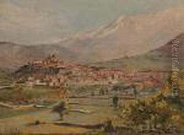 A Village In The Foothills. - view 1