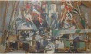 Les Marins by Eugne-Louis Gillot