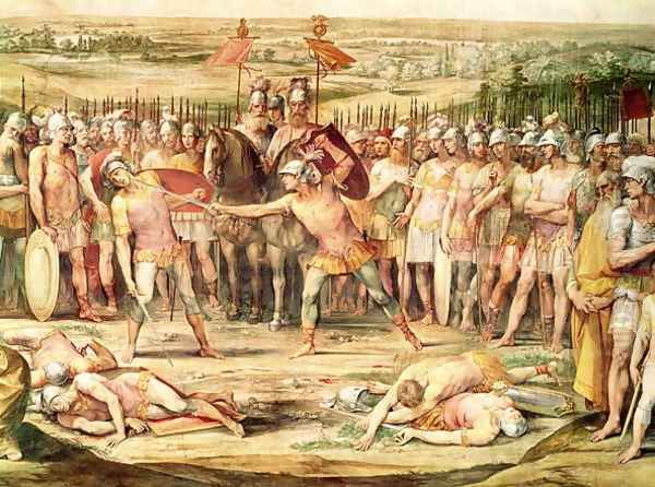 Battle between the Horatii and the Curiatii - view 1