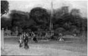 Jardin Du Luxembourg by Eugne-Louis Gillot