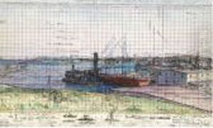 Study For 'halifax Harbour' by Harold Gilman