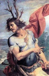 Diana and Actaeon (detail) by Giuseppe Cesari