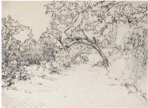 Fallen Trees And Garden by Harold Gilman