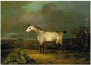 A Grey Hunter In An Extensive Landscape by Sawrey Gilpin