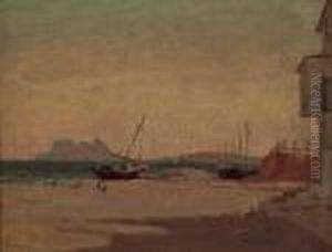 An Der Sudspanischen Kuste Mit Blick Auf Gibraltar