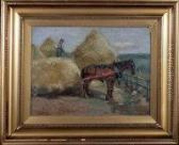 Stacking Hay - view 1