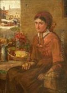 The Fruit Seller In The Market Place