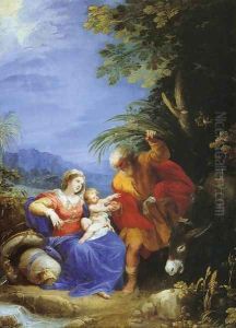The Rest on the Flight into Egypt by Giuseppe Cesari
