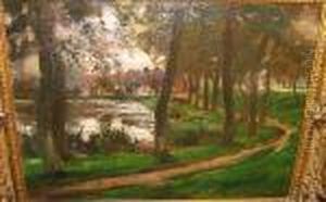 Etang Au Crepuscule by Victor Olivier Gilsoul