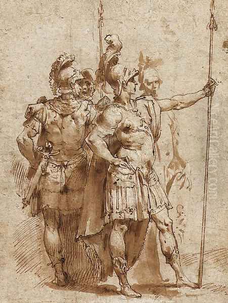 Four soldiers - view 1