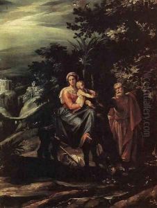 The Flight into Egypt by Giuseppe Cesari