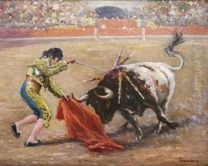 Le Toreador Dans L'arene by Francisco Arasa