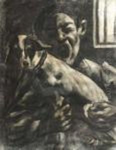 Nino Con Perro. by Francisco Arasa