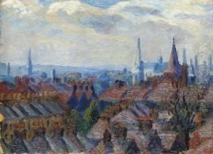 Battersea Roofs by Charles Ginner