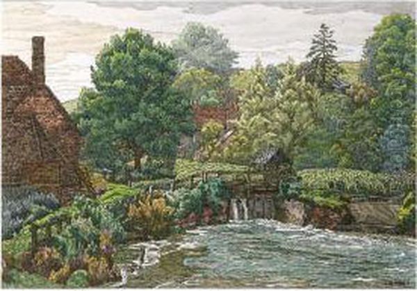 The Sluice Gates At The Old Mill, Standon, Hertfordshire - view 1