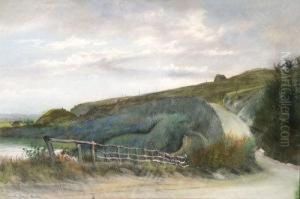 Paesaggio Con Ruscello Nella Campagna Romana by Edoardo Gioia