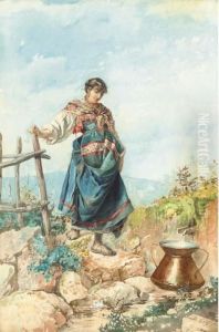 A Ciociarella At The Spring