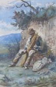 Contadino Con Fascina by Belisario Gioja
