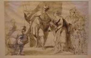 Solomon And The Queen Of Sheba by Antonio Gionima