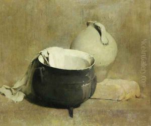 Still Life with Kettle and Jug by Emil Carlsen