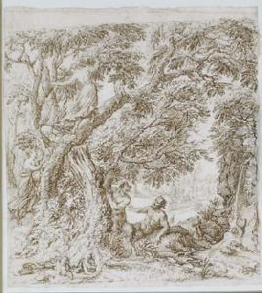 A Satyr In A Forest - view 1