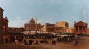 Veduta Di Piazza San Pietro by Vincenzo Giovannini