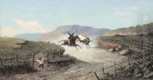 Paesaggio Con Buttero by Vincenzo Giovannini