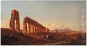 Ruins On The Appia by Vincenzo Giovannini