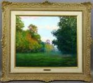 Landscape Near Versailles by Leon Giran-Max