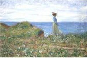 Elegante A La Pointe De Crosnier, Saint-briac (bretagne) by Leon Giran-Max