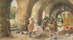 "the Brigand's Bride" 1876, Bears Inscription On Mount "the Brigand's Bride" 1876, Bears Inscription On Mount