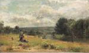 Paysage En Ete by Edouard-Henri Girardet