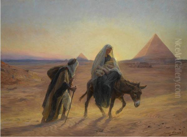 Flight Into Egypt by Eugene-Alexis Girardet