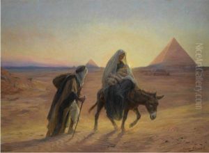 Flight Into Egypt by Eugene-Alexis Girardet