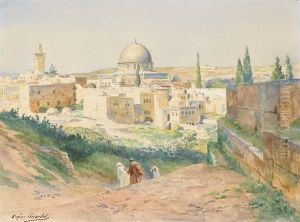 Une Vue De Jerusalem, Des Figures Au Premier Plan