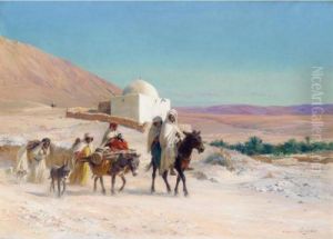 La Caravane by Eugene-Alexis Girardet