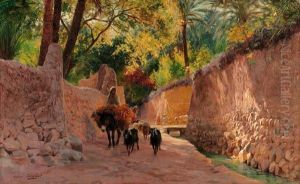 On The Way To Market by Eugene-Alexis Girardet